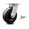 Service Caster 6 Inch Kingpinless Polyolefin Wheel Swivel Caster with Swivel Lock SCC SCC-KP30S620-POR-BSL - alternate 1